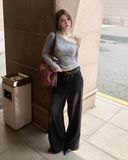  Quần Jeans Dài Ống Rộng MADMIND Q1 - Màu Đen 