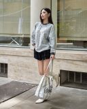  Áo Sweater Ngôi Sao MADMIND D8 - Màu Xám 