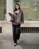  Áo Khoác Hoodie Zip MADMIND K1 - Màu Nâu 