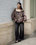  Áo Khoác Hoodie Zip MADMIND K1 - Màu Nâu 