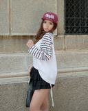  Áo Nỉ Raglan Tay Dài Hoạ Tiết Ngôi Sao MADMIND D14 - Màu Sọc Trắng 