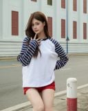  Áo Nỉ Raglan Tay Dài Hoạ Tiết Ngôi Sao MADMIND D14 - Màu Sọc Xanh 