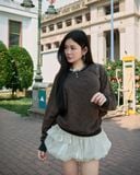  Áo Nỉ Sweater Ngôi Sao MADMIND D8 - Màu Nâu 