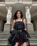  [ MẶC 2 KIỂU ] Chân Váy Nữ Thiết Kế DOUBLE CATCHY MADMIND  - Màu Đen 