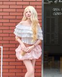  [ TẶNG QUẦN BẢO HỘ ] Chân Váy Nữ Dáng Bí GUMMY MADMIND - Màu Hồng 