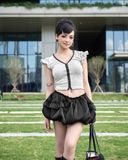  Áo Nữ Ôm Body COOKIE MADMIND - Màu Xám 