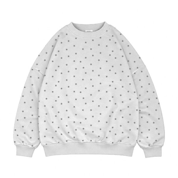  Áo Nỉ Sweater Ngôi Sao MADMIND D8 - Màu Xám Trắng 