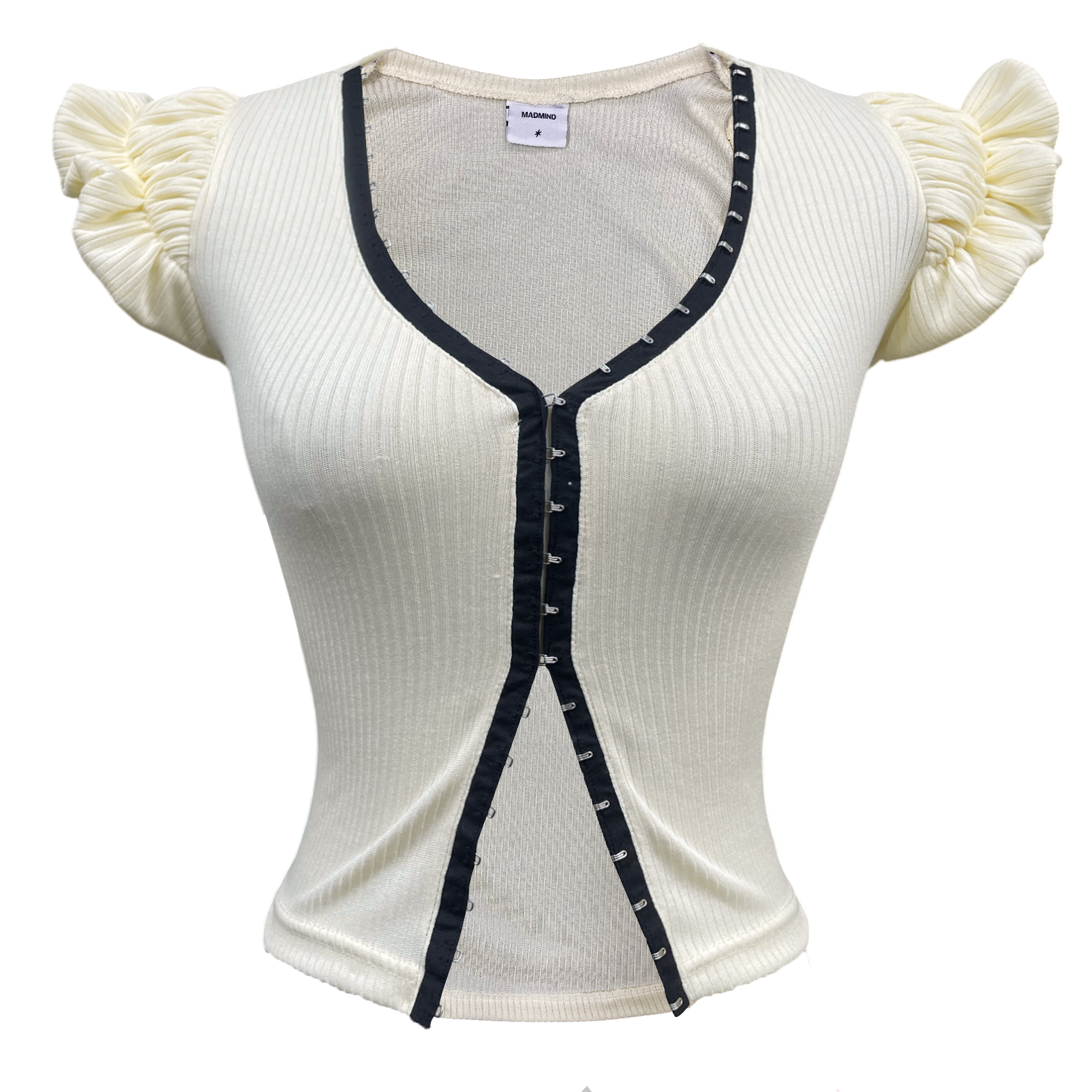  Áo Nữ Ôm Body COOKIE MADMIND - Màu Be 