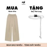  [ TẶNG KÈM DÂY NỊT ] Quần Dù Dài Ống Rộng ECHO MADMIND - Màu Kem 