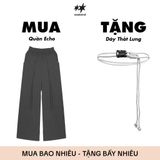  [ TẶNG KÈM DÂY NỊT ] Quần Dù Dài Ống Rộng ECHO MADMIND - Màu Xám 
