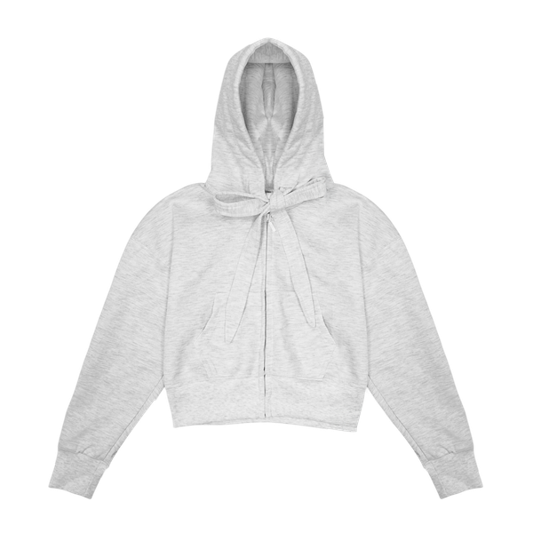  Áo Khoác Hoodie Zip POPPY - Màu Xám 