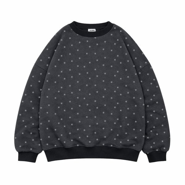  Áo Nỉ Sweater Ngôi Sao MADMIND D8 - Màu Xám Chì 