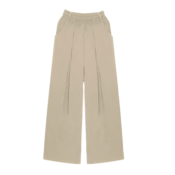  [ TẶNG KÈM DÂY NỊT ] Quần Dù Dài Ống Rộng ECHO MADMIND - Màu Kem 