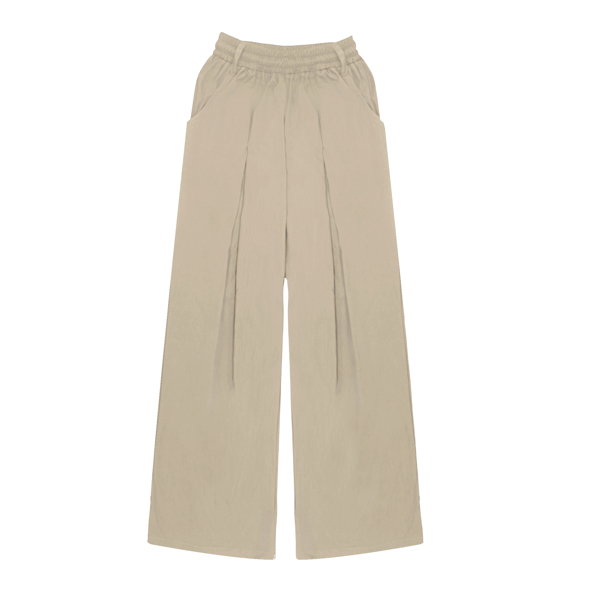  [ TẶNG KÈM DÂY NỊT ] Quần Dù Dài Ống Rộng ECHO MADMIND - Màu Kem 