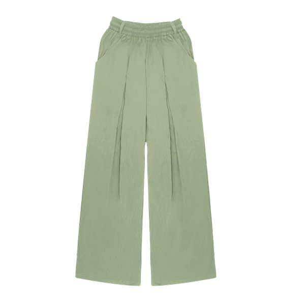  [ TẶNG KÈM DÂY NỊT ] Quần Dù Dài Ống Rộng ECHO MADMIND - Màu Xanh Bơ 