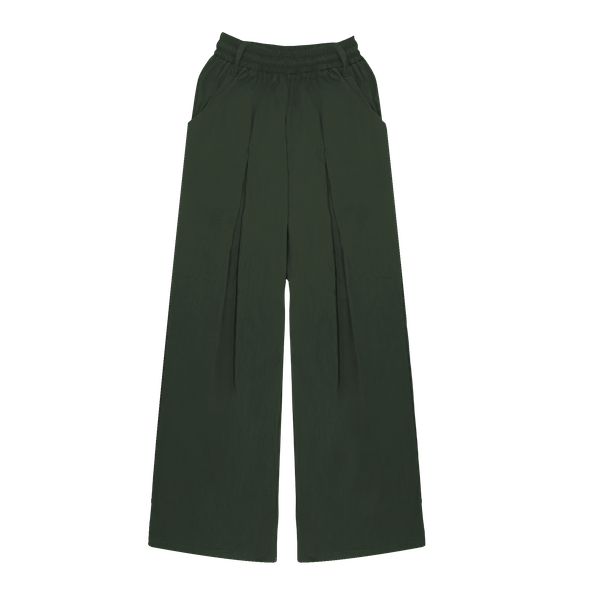  [ TẶNG KÈM DÂY NỊT ] Quần Dù Dài Ống Rộng ECHO MADMIND - Màu Xanh Rêu 