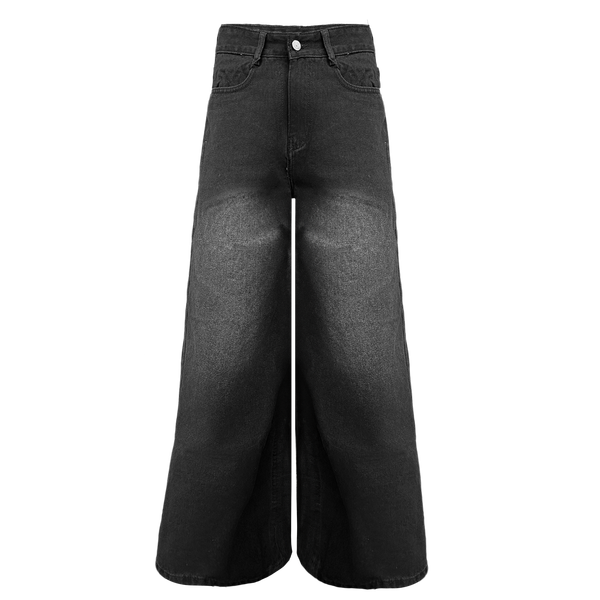  Quần Jeans Dài Ống Rộng MADMIND Q1 - Màu Đen 