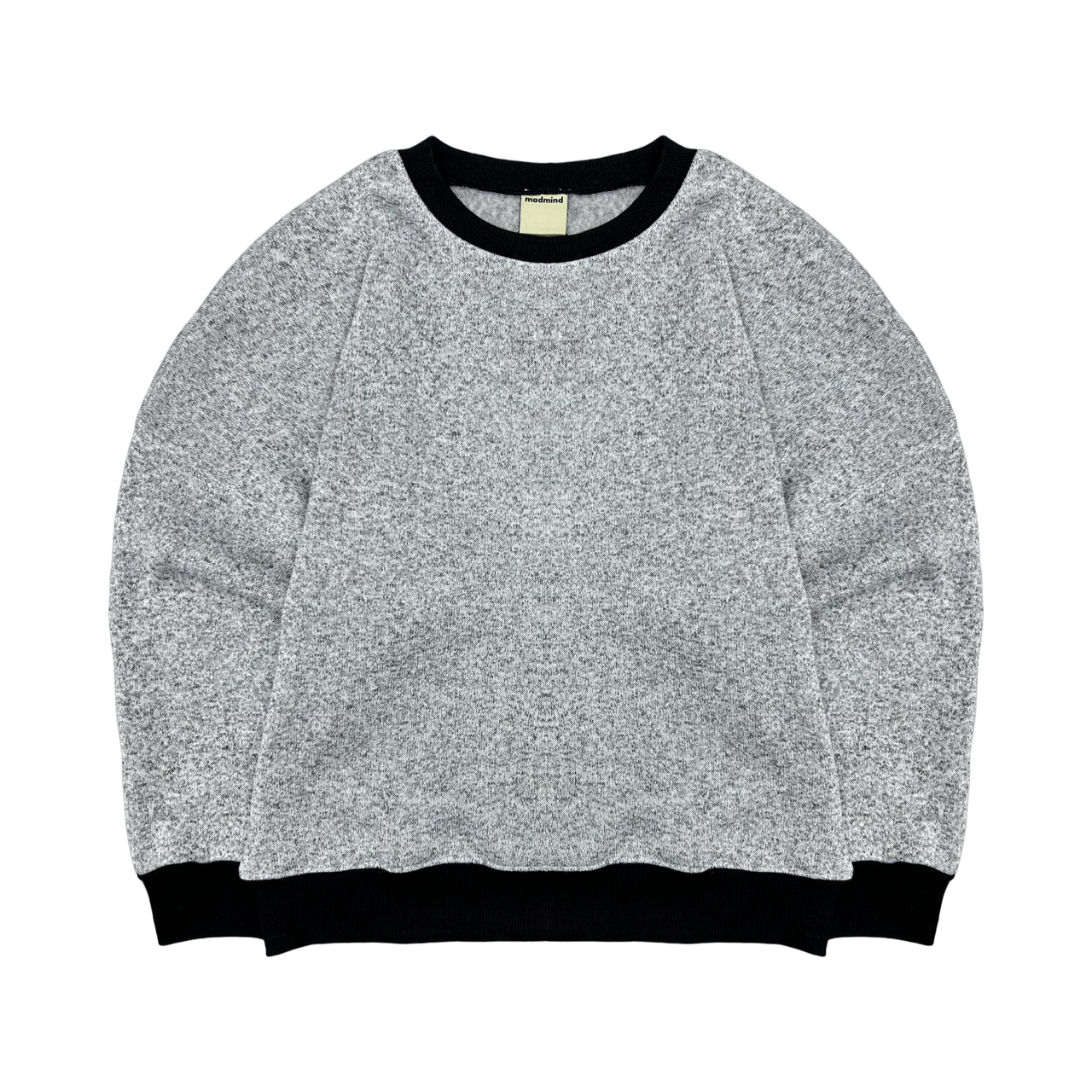  Áo Sweater Trơn MADMIND D13 - Màu Xám Trắng 