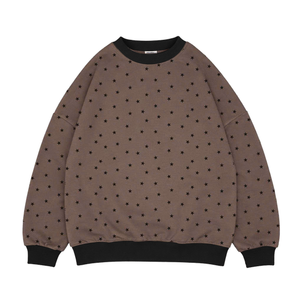  Áo Nỉ Sweater Ngôi Sao MADMIND D8 - Màu Nâu 