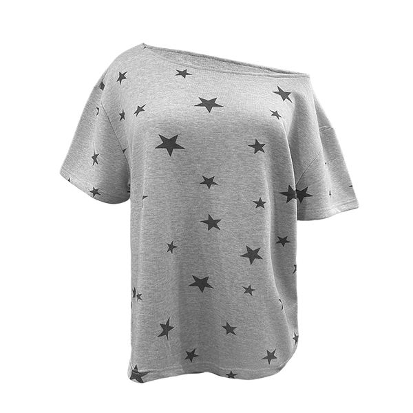  Áo Nỉ Lệch Vai /  Trễ Vai Tay Ngắn MADMIND A37 - Màu Trắng 