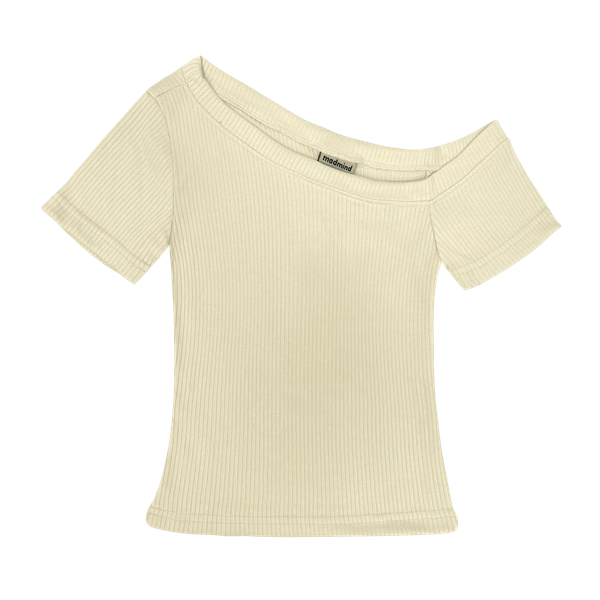  Áo Nữ Trễ Vai TOFU MADMIND - Màu Be 