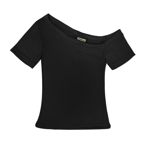  Áo Nữ Trễ Vai TOFU MADMIND - Màu Đen 