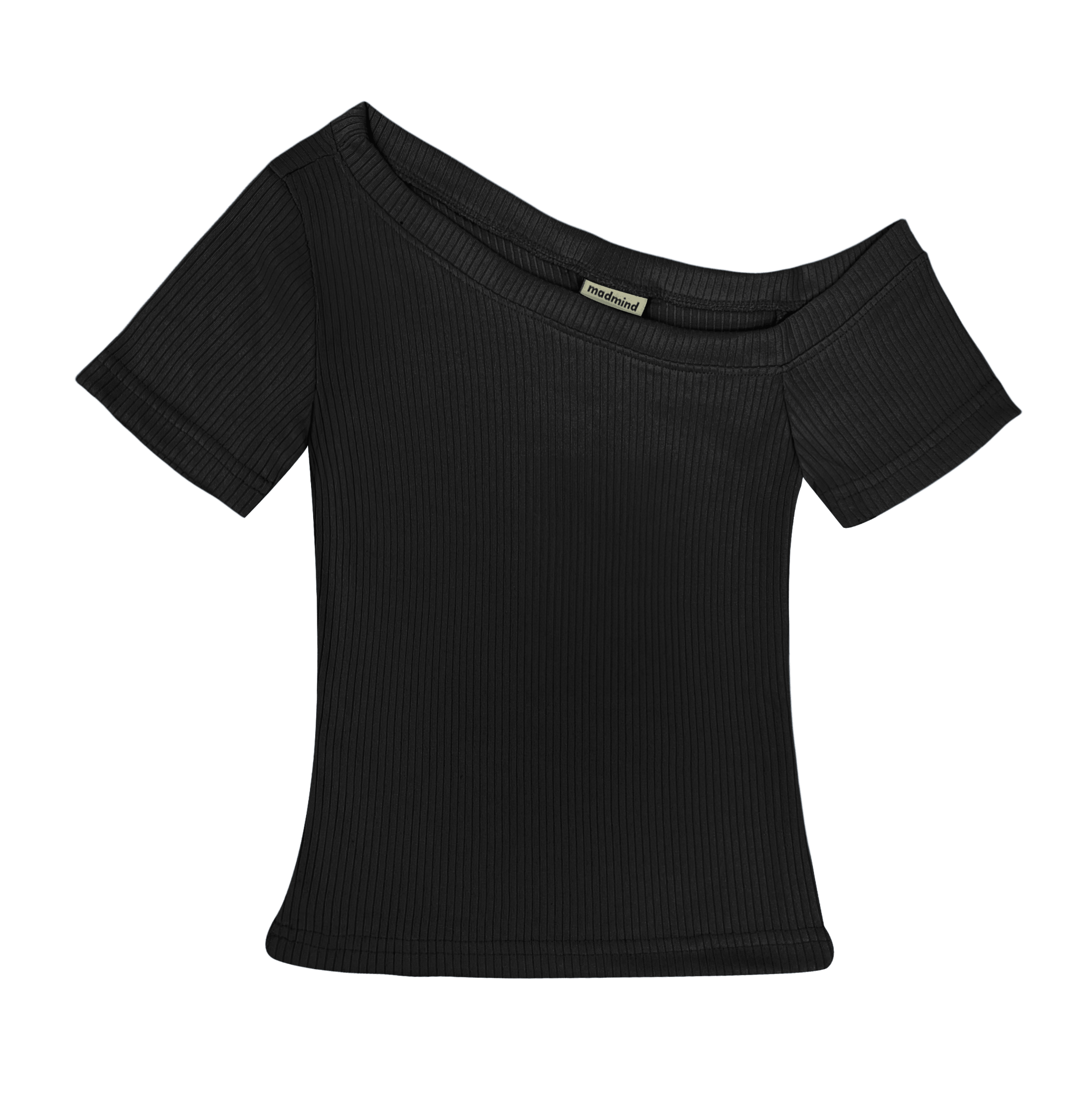  Áo Nữ Trễ Vai TOFU MADMIND - Màu Đen 