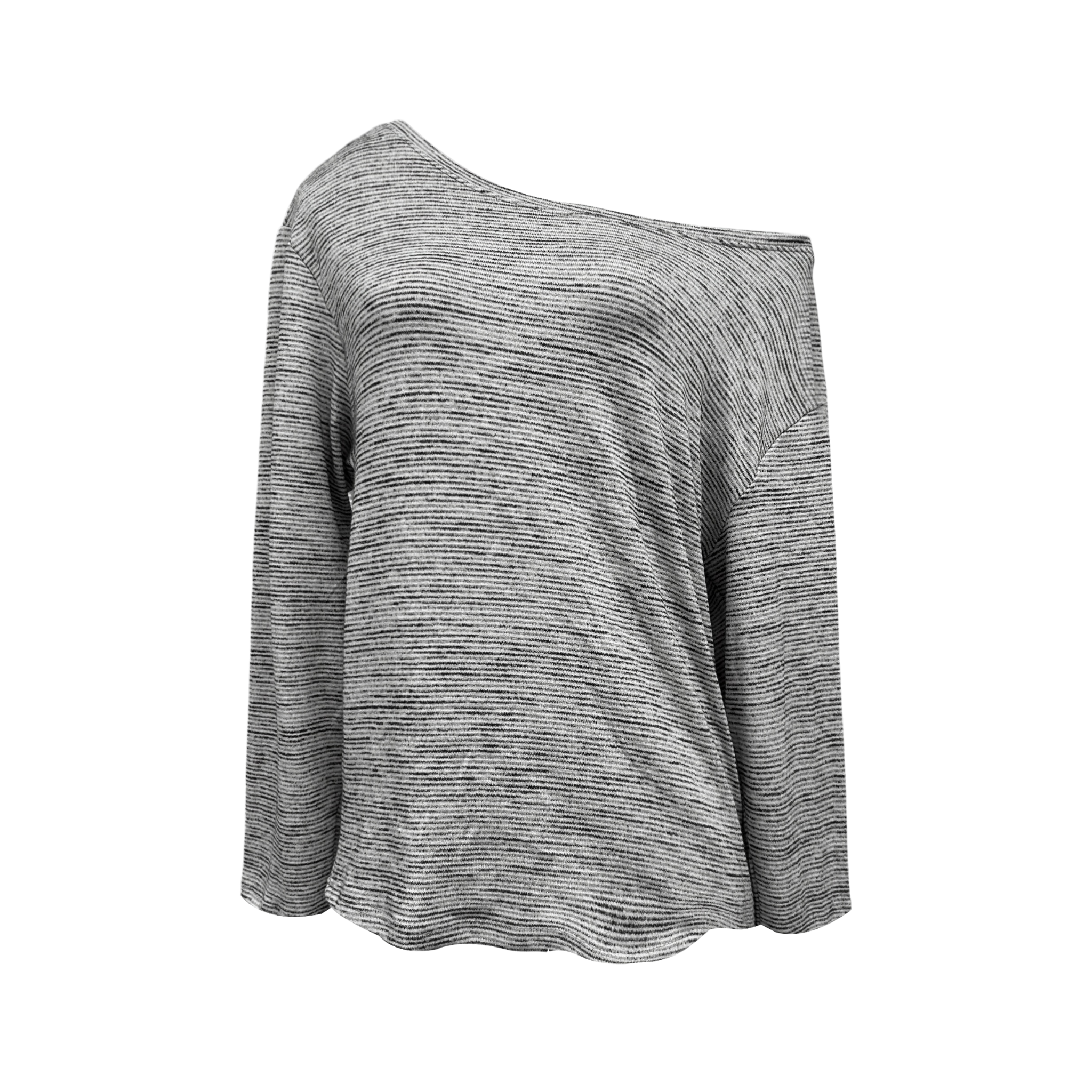  Áo Rộng, Tay Dài Trễ Vai MADMIND D9 - Màu Sọc Nhỏ 