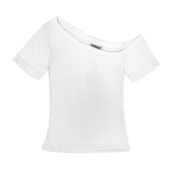  Áo Nữ Trễ Vai TOFU MADMIND - Màu Trắng 