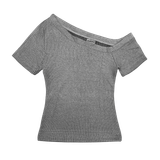  Áo Nữ Trễ Vai TOFU MADMIND - Màu Xám 