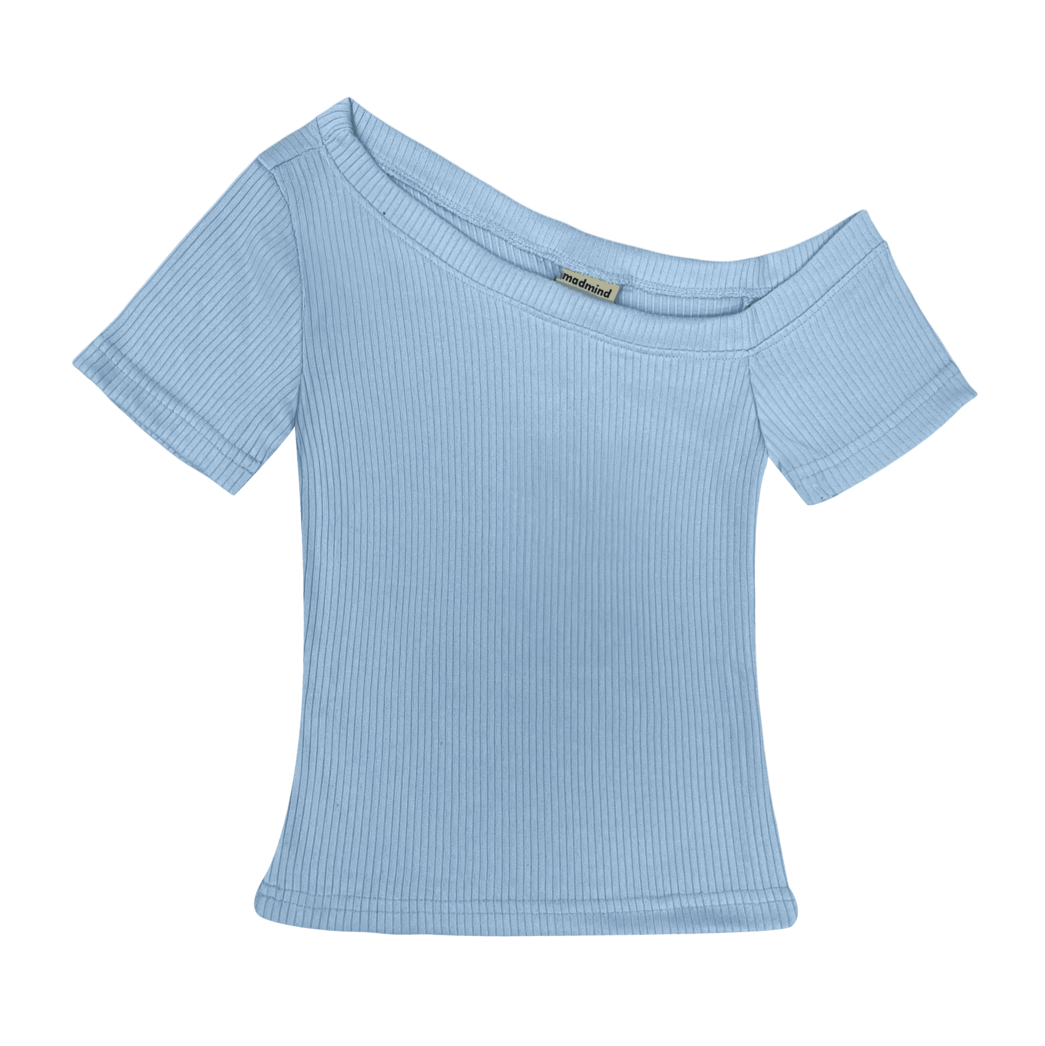  Áo Nữ Trễ Vai TOFU MADMIND - Màu Xanh Biển 