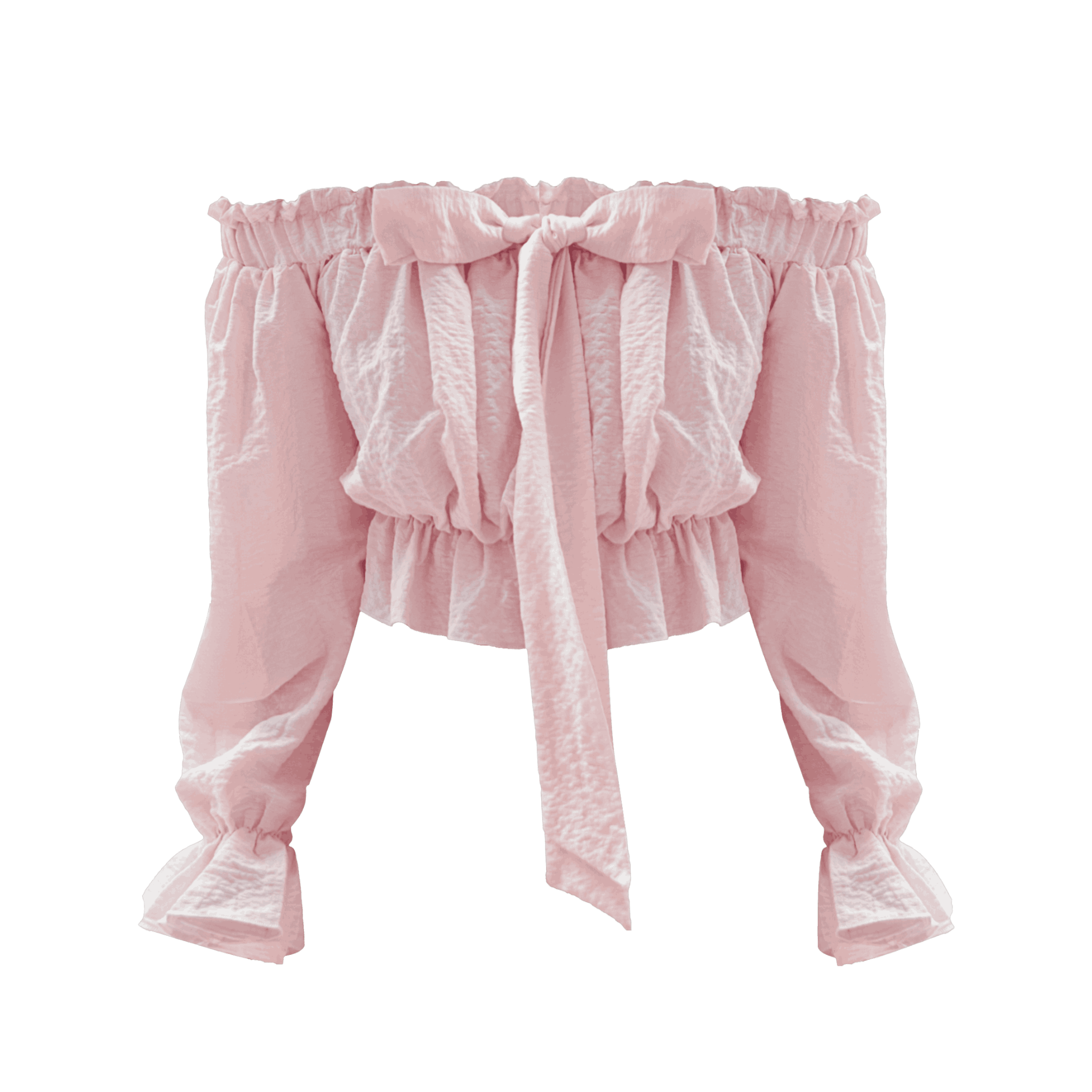  Áo Nữ Trễ Vai Baby Doll MUFFIN MADMIND - Màu Hồng 