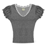  Áo Nữ Ôm Body PIE MADMIND - Màu Xám Tiêu 