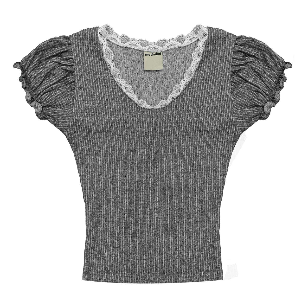  Áo Nữ Ôm Body PIE MADMIND - Màu Xám Tiêu 