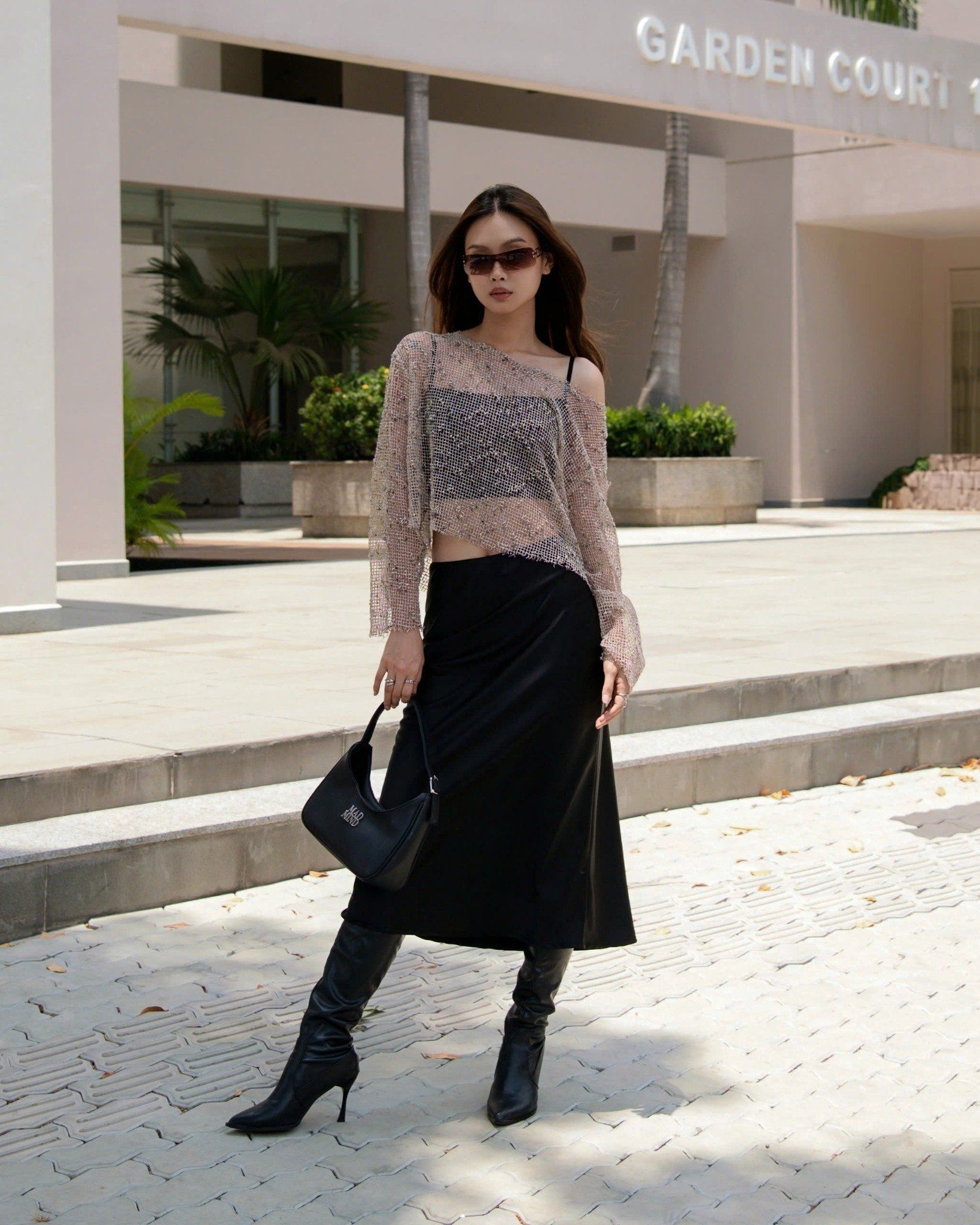  Chân Váy Nữ Dài Thiết Kế Lacie Skirt - Màu Đen 
