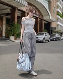  Áo Nữ Trễ Vai OREO MADMIND - Màu Trắng 