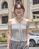  Áo Nữ Trễ Vai OREO MADMIND - Màu Trắng 