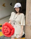  Áo Cổ Tim MADMIND A35 - Màu Be 