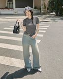  Áo Suông Tay Ngắn MADMIND A36 - Màu Sọc Đen 