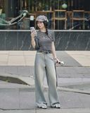  Áo Suông Tay Ngắn MADMIND A36 - Màu Sọc Đen 