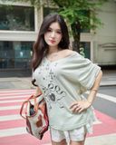  Áo Cổ Tim MADMIND A35 - Màu Xanh Mint 