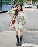  Áo Cổ Tim MADMIND A35 - Màu Xanh Mint 