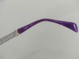  Gọng kính nửa viền titanium màu bạch kim viền màu tím nhẹ Charmant Line Art (XL1070). 