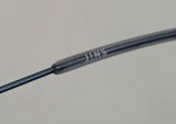  Gọng kính dáng mảnh nửa viền màu xanh chrome thương hiệu Jins. 