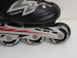  Patin màu đen phối màu đỏ Cougar size 30 33 (Tầm chân size 28 29 vẫn đi tốt). 