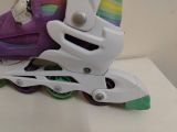  Patin màu trắng phối xanh tím 2 trong 1 hiệu RollerDerry (Size 34 37) 