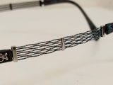  Gọng kính nữ titanium màu đen dáng nửa viền Charmant Line Art (XL1091) 