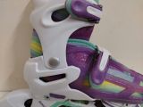 Patin màu trắng phối xanh tím 2 trong 1 hiệu RollerDerry (Size 34 37) 