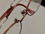  Gọng kính nữ titanium mầu hồng cam Charmant Line Art (XL1058). (Độ mới khoảng 96%). 