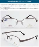  Gọng kính titanium nửa viền màu ghi hun khói Luciano Valentino phong cách Italy 